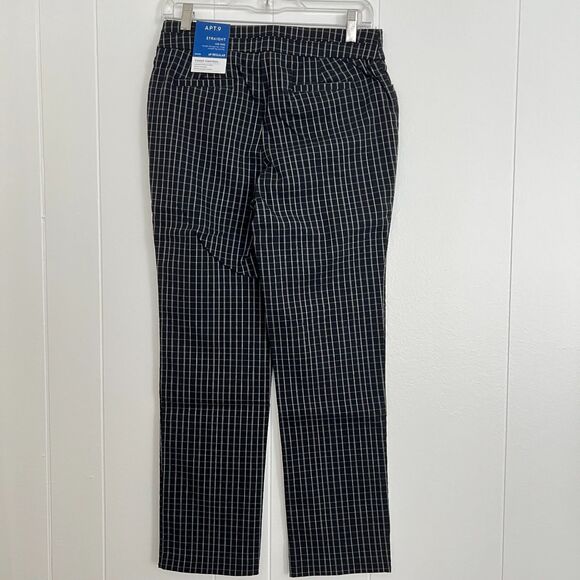 Apt.9 Straight Leg Mid-Rise Window Pane "Tummy Control" Pants 6P NWT - Picture 5 of 5
